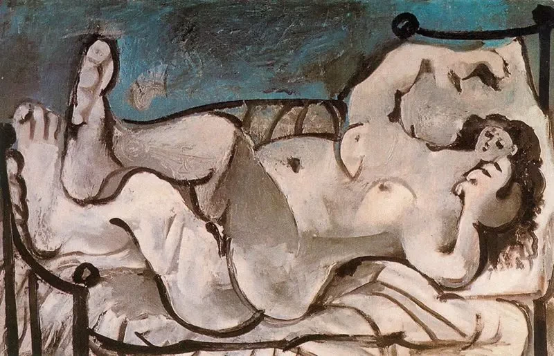 Donna nuda distesa, 1964